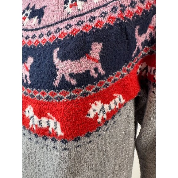 Vintage Holiday Time Dog Pattern Sweater M (8-10) - Picture 7 of 16
